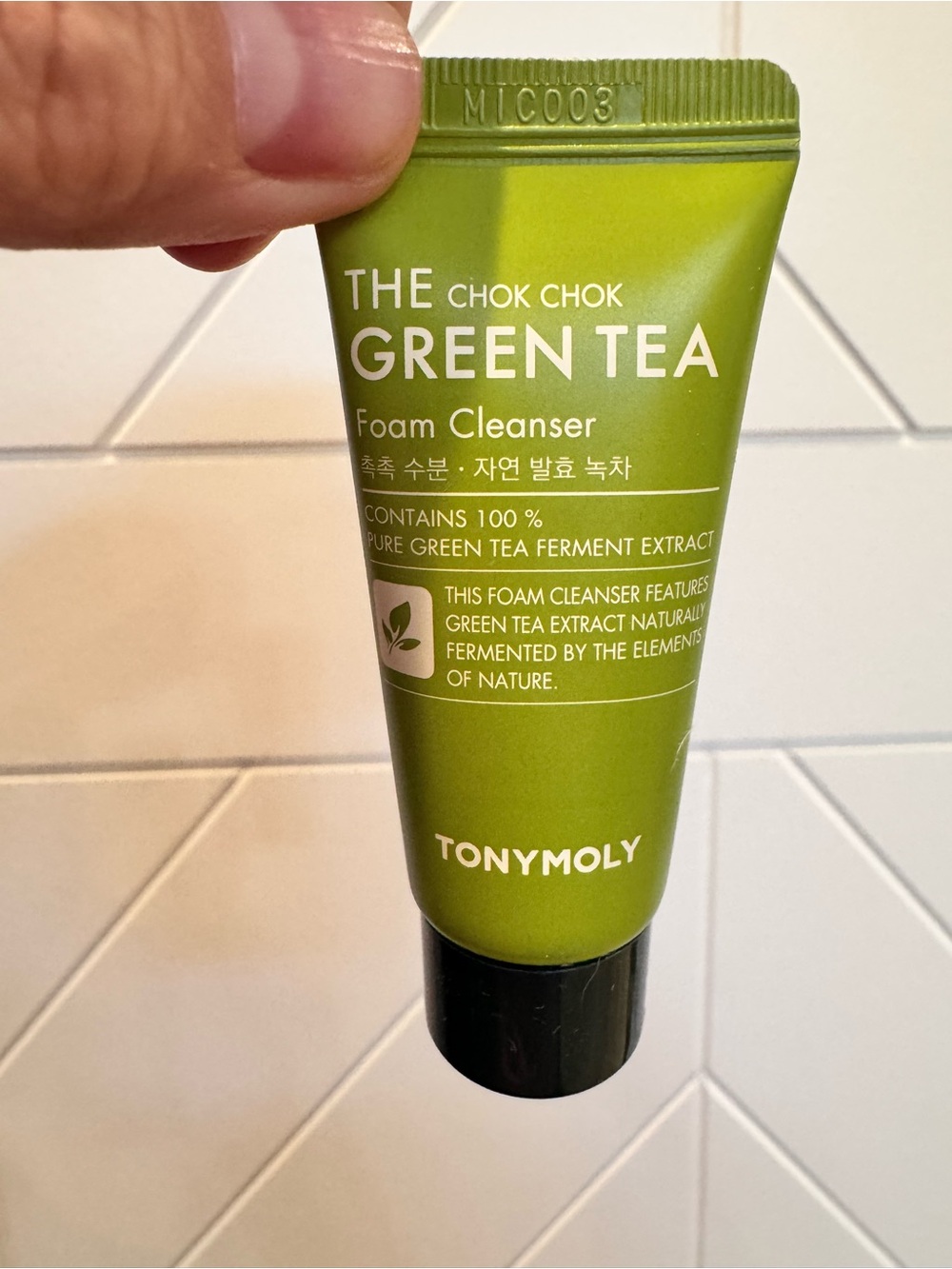 TONYMOLY The Chok Chok Green Tea Foam Cleanser 20mL NEW